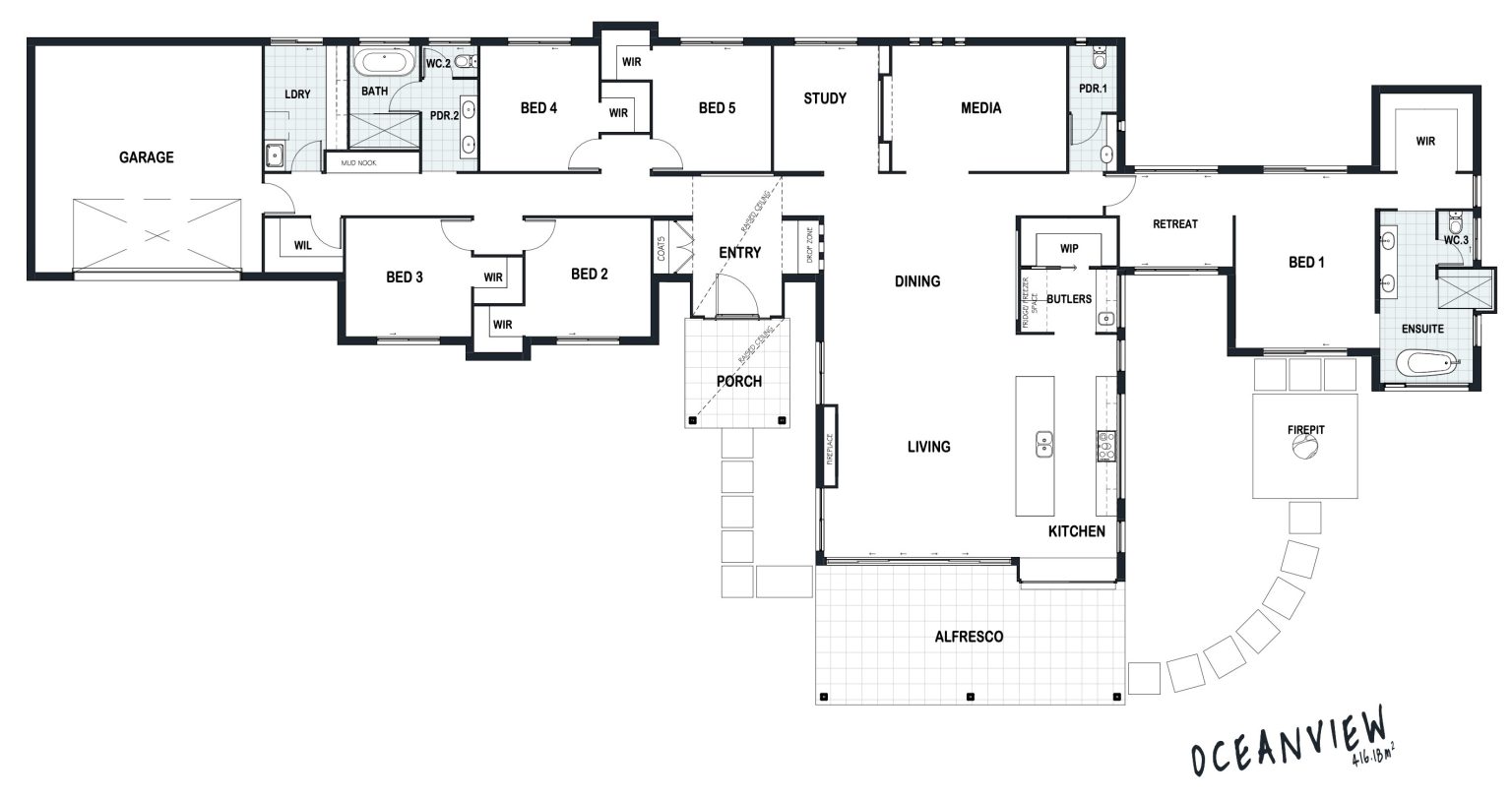 Oceanview 416 concept plan